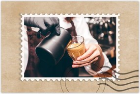 Poszterek 60x40 Barista kávé felszolgálás