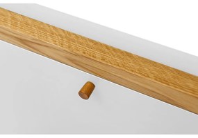 Brenta fehér falra szerelhető, lehajtható asztal - Woodman