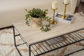 Asude - Black, Travertine