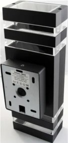 MasterLED INEZ Kerti oldalfalra helyezhető mély fekete lámpa