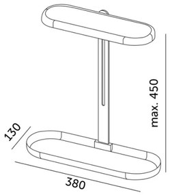 LED dimmelhető asztali lámpa növényneveléshez VERDI LED/12W/230V 4500K