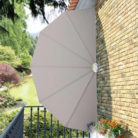 krémszínű összecsukható terasz oldalárnyékoló 200 cm