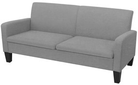 vidaXL 3-személyes világosszürke kanapé 180 x 65 x 76 cm