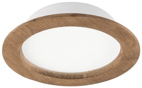 LED mennyezeti lámpa WOODY SPOT LED/16,5W/230V 4000K dió, Ø18,5 cm