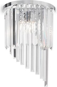 IDEAL LUX 168913 CARLTON Kristály Fali Lámpa E14 IP20