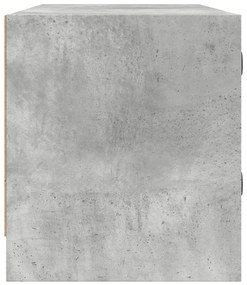 betonszürke TV-szekrény üvegajtókkal 102 x 37 x 42 cm
