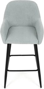 Barová židle, modrá, látka,AUB-V4009 BLUE6