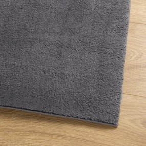 HUARTE antracit rövid szálú puha és mosható szőnyeg 80 x 200 cm