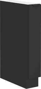 Alsó szekrény kihúzható kosárral, fekete, SIBER 15 D CARGO BB