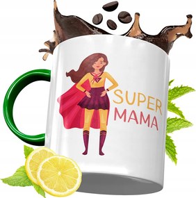 Zöld Bögre Anyukáknak Születésnapi Ajándék fényképes nyomtatással