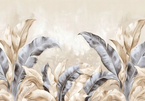 Fotótapéta Levelek A Flizelinen A Hálószoba Nappalijába fotótapéta a falra