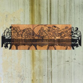 Last fém fali dekoráció, 76,5×24,5 cm