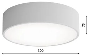 Mennyezeti lámpa érzékelővel CLEO 2xE27/24W/230V á. 30 cm ezüst