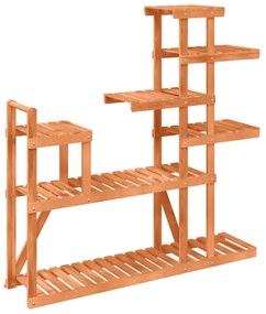 tömör fenyőfa virágtartó állvány 110x25x111 cm
