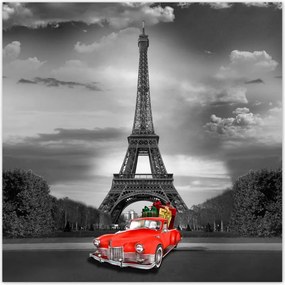 Poszterek 100x100 Eiffel-torony Franciaország