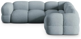 Világoskék sarokkanapé Loretto – Cosmopolitan Design