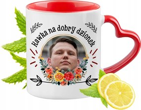 Sławomir Mentzen Piros Bögre Szív Alakú Füllel Ajándék