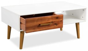 tömör akácfa dohányzóasztal 90 x 50 x 40 cm