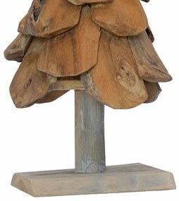 Karácsonyfa állvánnyal Barna 60 cm Tömör tíkfa