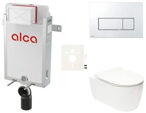 Fali WC szett Alca befalazáshoz + Glacera Alfa WC SIKOAA8