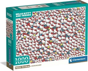 Hello Kitty Crowd 1000 db-os Compact puzzle Clementoni