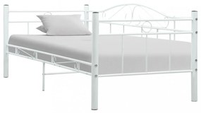 Fehér fém kanapéágy-keret 90 x 200 cm