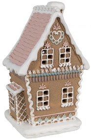 Mézeskalács házikó LED-es karácsonyi dekoráció