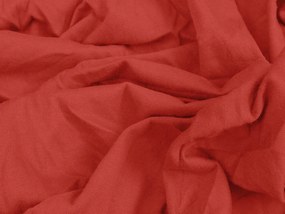 Jersey piros lepedő 180x200 cm