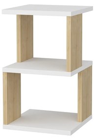 Éjjeliszekrény Carter - White, Oak