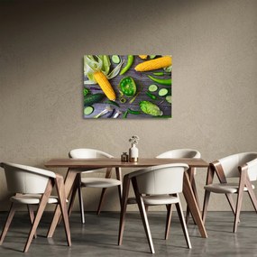 Zöldség képe (üvegen) (70x50 cm)