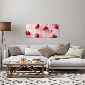 Kép - Eprek buborékokban (120x50 cm)