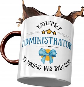 Bordó bögre Adminisztrátornak A Legjobb Ajándék Nyomtatott Fotóval