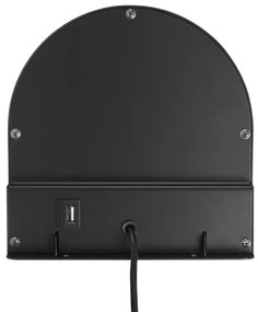 Nordlux - CODY fali lámpa polccal 1xGU10/15W/230V fekete