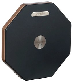 Fekete LED asztali lámpa (magasság 18 cm) Twist Hexagon – Gingko