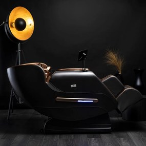 Masszázsfotel Barna Eco-bőr Kárpittal. VX MAX