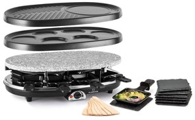 Klarstein All-U-Can Grill, 4 az 1-ben raclette grill, 1500 W, 8 személyre, kiegészítő