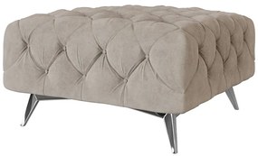 Szürkésbézs bársony lábtartó Chelsea – Ropez