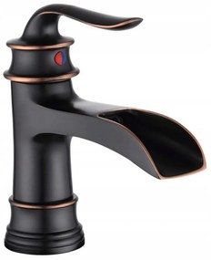 YOKA Venice rusztikus mosdó csaptelep - fekete