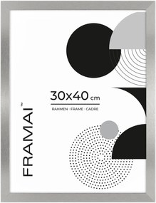 Ezüst fényképkeret 30x40 cm