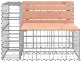 tömör duglászfenyő gabion kerti pad 287x71x65,5 cm