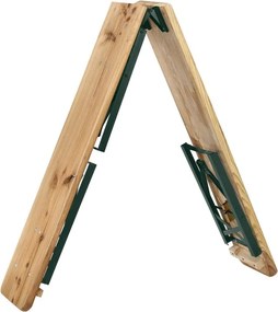 Kerti bútor szett 220 cm fenyőfa összecsukható 250 kg