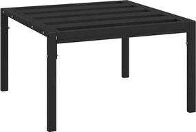 vidaXL fekete acél kerti dohányzóasztal 60 x 60 x 35 cm