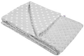 Gyermek pléd Minky New Baby szürke 80x102 cm