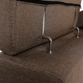 Ülőgarnitúra, szövet szürke-barna Taupe, SEGORIA LUX