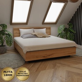 Lebegő Ágy Olaj 160X200 Fém Váz Emelhető Lemez 18MM