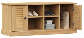 VIGO tömör fenyőfa cipőtároló pad 106 x 35 x 45 cm
