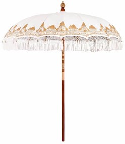 Balinéz Napernyő 260 Krém 210-220 cm Pamut és tömör fa