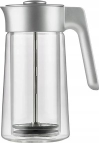 Jacob Jensen Üveg Dugattyús Kávéfőző 0,8 l Thermo Ezüst