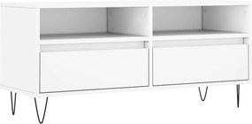 vidaXL fehér szerelt fa TV-szekrény 100x34,5x44,5 cm