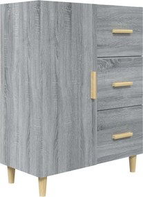 vidaXL szürke sonoma színű szerelt fa tálalószekrény 69,5 x 34 x 90 cm
